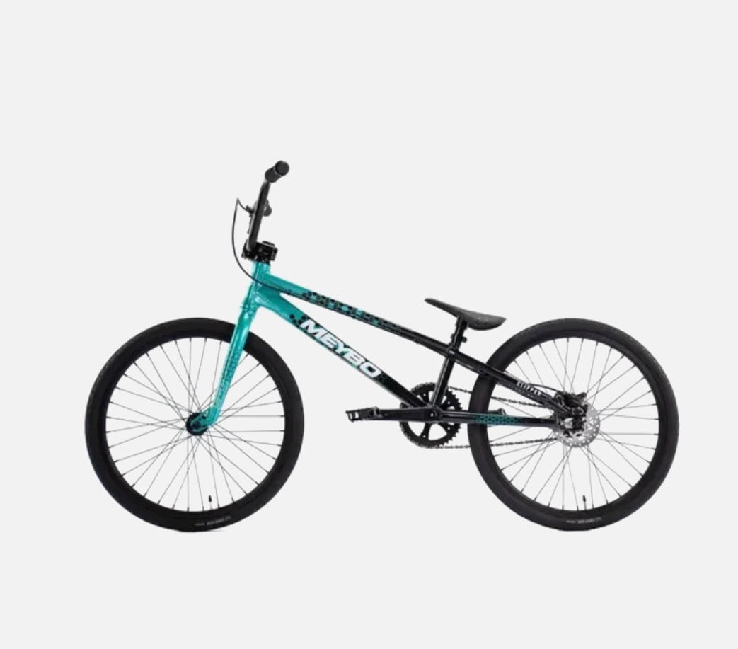 Meybo Clipper Expert (19.6"TT) BMX Race Bike-Black/Green/White
